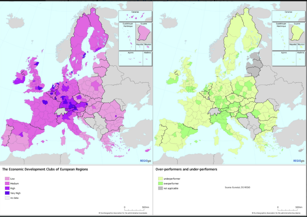 Per aumentare il benessere e massimizzare i rendimenti delle politiche di sviluppo regionali, bisogna perseguire insieme efficienza ed equità. Nè le politiche cieche ai luoghi né quelle place-based, da sole sono sufficienti.
