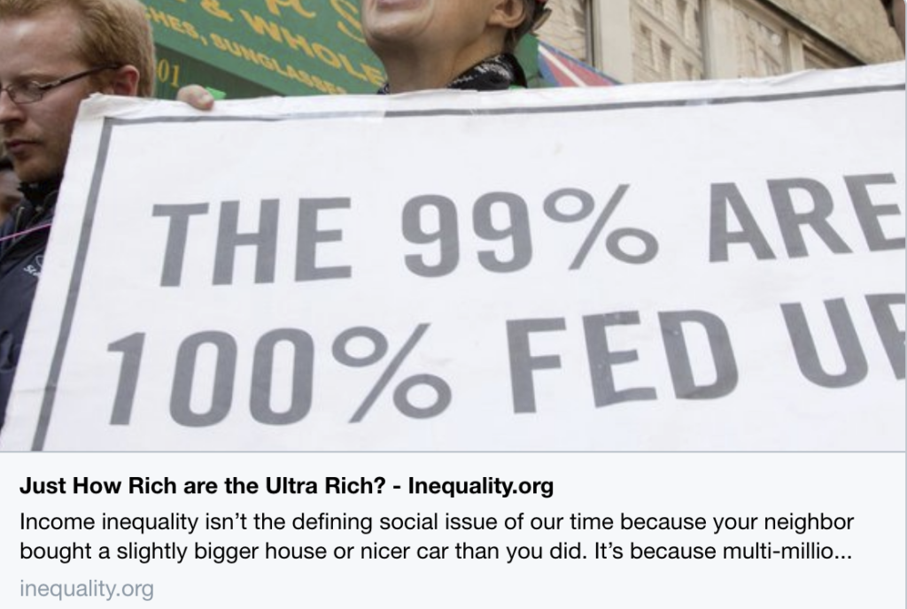 Non esiste una legge della natura che affermi che il divario tra ricchi e poveri debba continuamente espandersi: il primo passo per cambiare è capire questo.