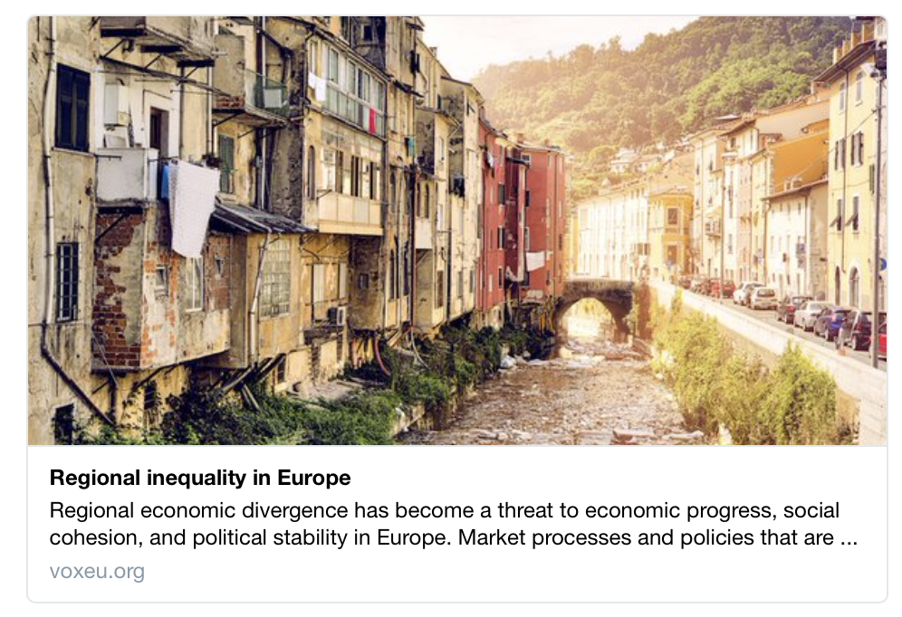 Lo sviluppo sensibile ai territori cerca di massimizzare il potenziale di sviluppo e benessere nei territori, combattendo il sotto-utilizzo delle risorse e delle persone.