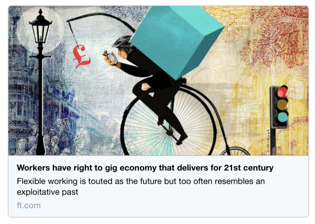La gig economy non è “il male”. Il problema non è il futuro ma sono necessarie politiche proattive per dare diritti ai lavoratori e aiutarli ad affrontare i cambiamenti. L’inazione o, peggio, il ritorno al passato non possono essere la soluzione.