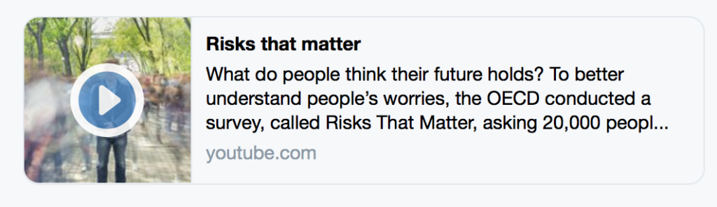 Secondo un recente sondaggio #OECD, nel 2018, il 71% dei genitori italiani teme che i loro figli non raggiungano il loro stesso status e benessere e vedono questo come uno dei tre maggiori rischi a lungo termine. Il malessere diffuso nasce anche da questo.