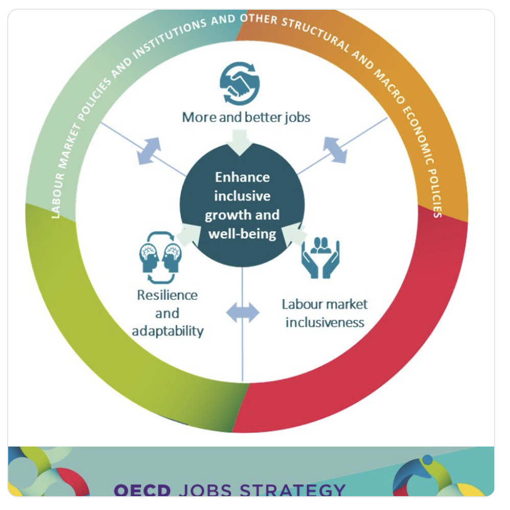 La nuova Job Strategy dell’OCSE sottolinea che resilienza, adattabilità e flessibilità’ sono necessarie ma non sufficienti per una buona performance del mercato del lavoro. Le politiche devono anche proteggere i lavoratori, promuovere l'inclusività e sfruttare le opportunità del cambiamento tecnologico per promuovere il benessere per tutti.