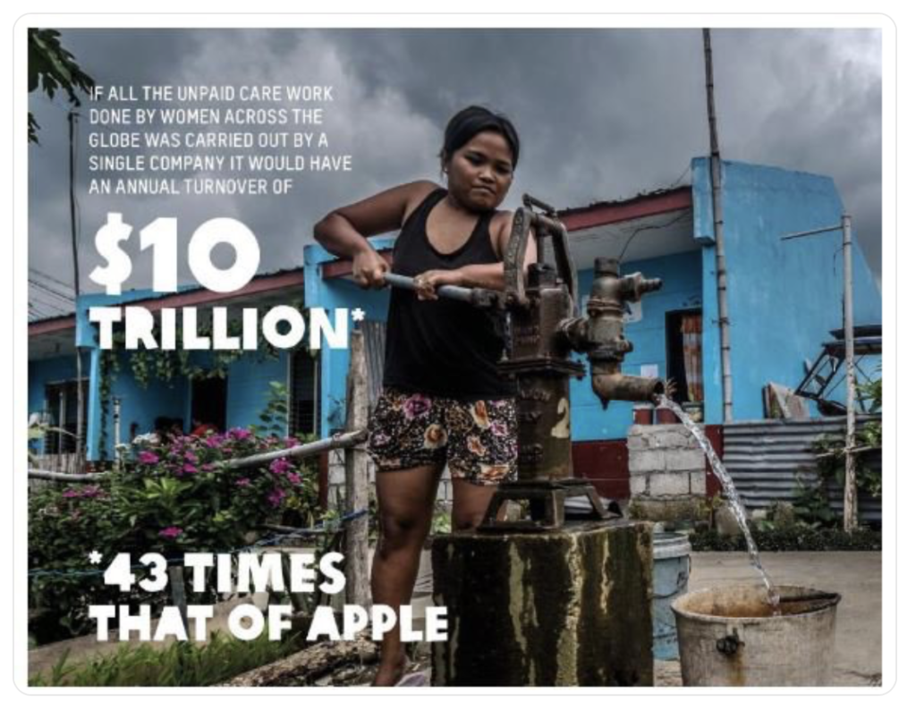 Quando i più ricchi non sono tassati il giusto, i servizi pubblici perdono risorse e le donne sono quelle che ne soffrono maggiormente, perchè a loro resta il compito di colmare i vuoti con molte ore di lavoro per servizi di cura non retribuiti.