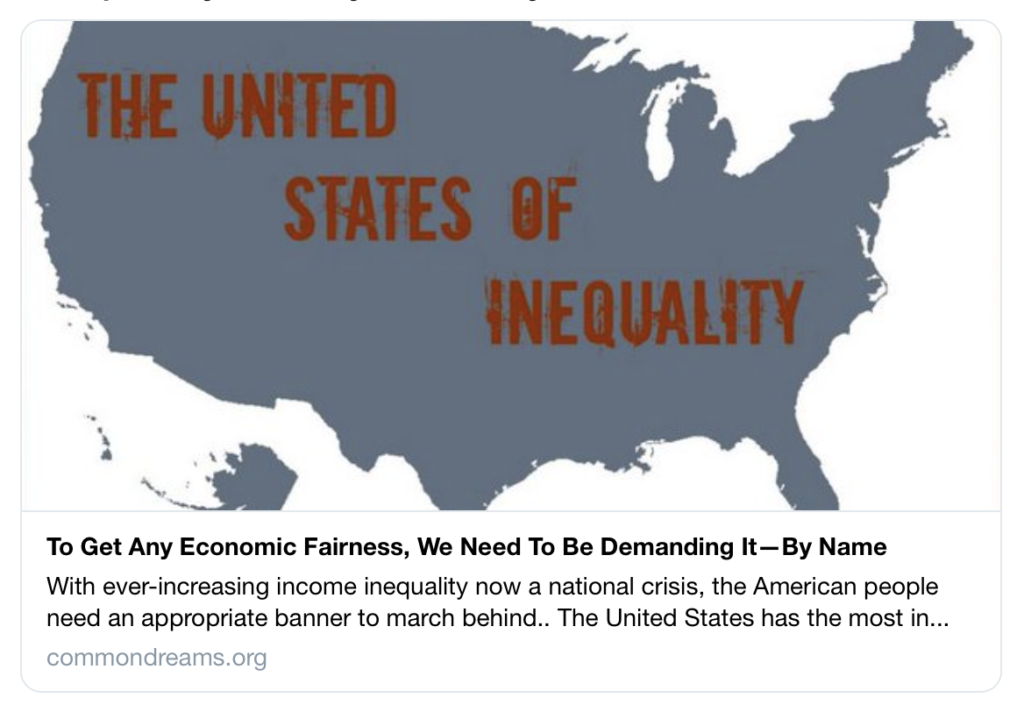 Tra tutte le nazioni ricche, gli Stati Uniti sono quelli con la maggiore disuguaglianza di ricchezza