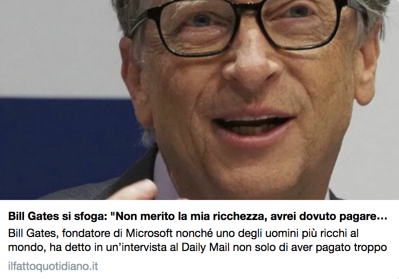 Meno concentrazione di ricchezza, più #giustiziasociale