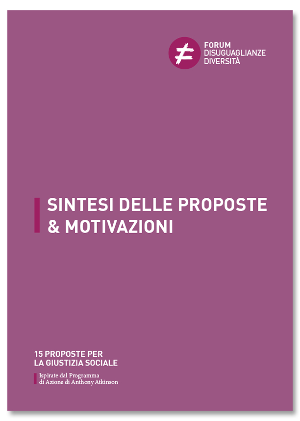 Sintesi e motivazioni - 15 proposte per la giustizia sociale - ForumDD