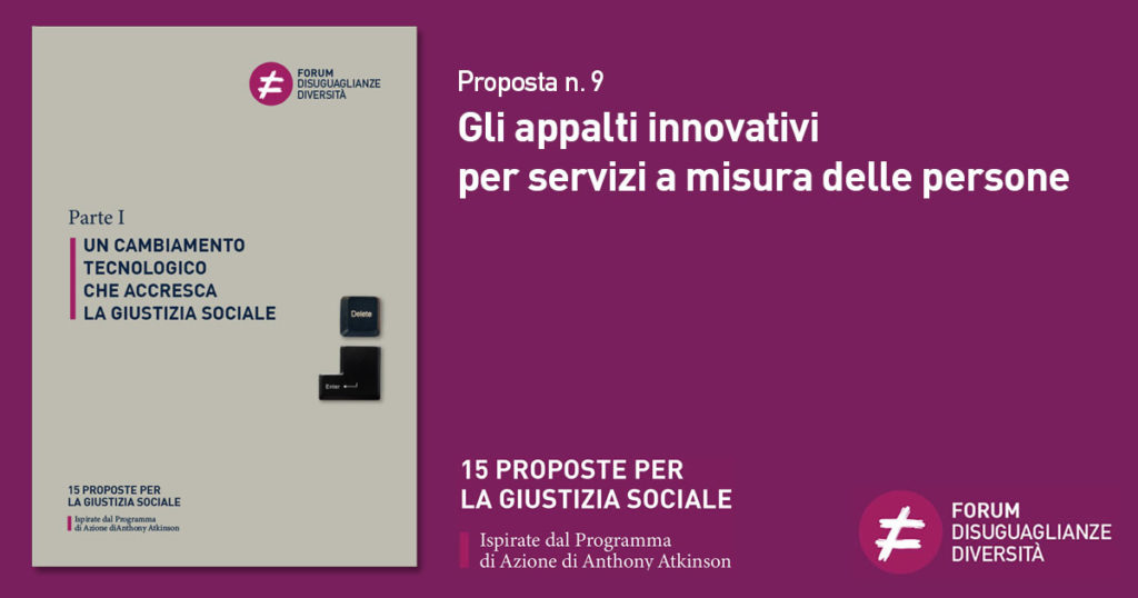Proposta n. 9 Gli appalti innovativi per servizi a misura delle persone