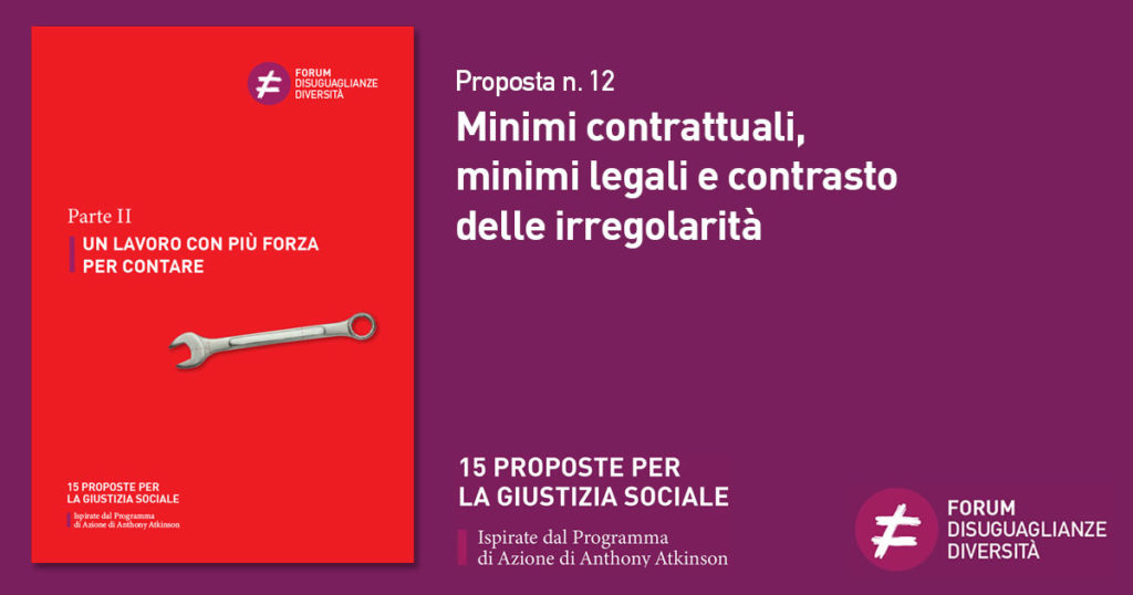 Proposta n. 12 Minimi contrattuali, minimi legali e contrasto delle irregolarità