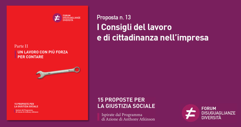 Proposta n. 13 I Consigli del lavoro e di cittadinanza nell’impresa