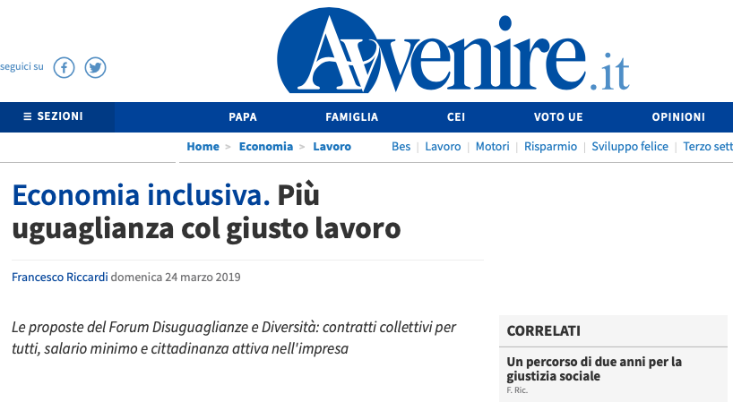Avvenire - 24 Marzo 2019