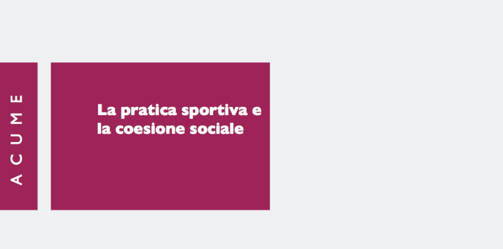 Quasi il 40% degli italiani, in maggioranza donne residenti al Sud, non pratica sport. Questo dato appare correlato al benessere economico personale e al livello di istruzione: laddove incidono maggiormente i fattori che determinano le disuguaglianze socioeconomiche, diminuisce la propensione alla pratica sportiva. In questo scenario un ruolo determinante è affidato allo sport sociale capace di restituire spazi alla comunità e valorizzare potenzialità e relazioni tra le persone. 
Un articolo di Liliana Grasso*