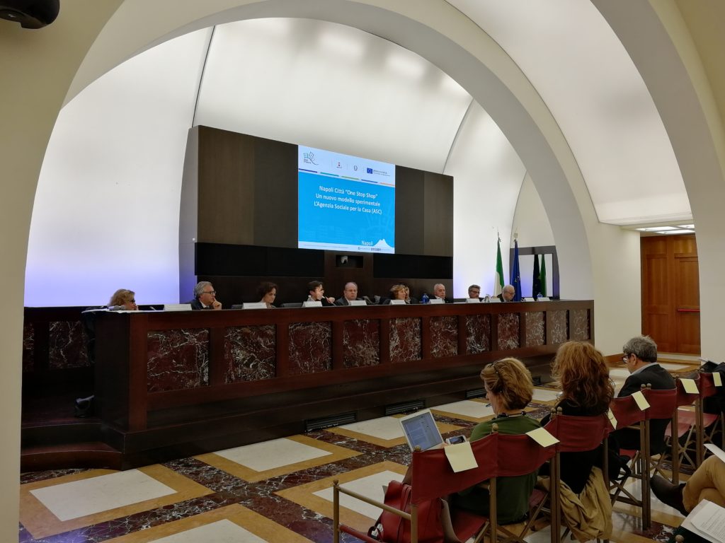 Monica Buonanno, Assessora al Comune di Napoli ha presentato il progetto dell'Agenzia sociale per la casa di Napoli, finanziato dal Programma Operativo Nazionale Città Metropolitane, all'evento 