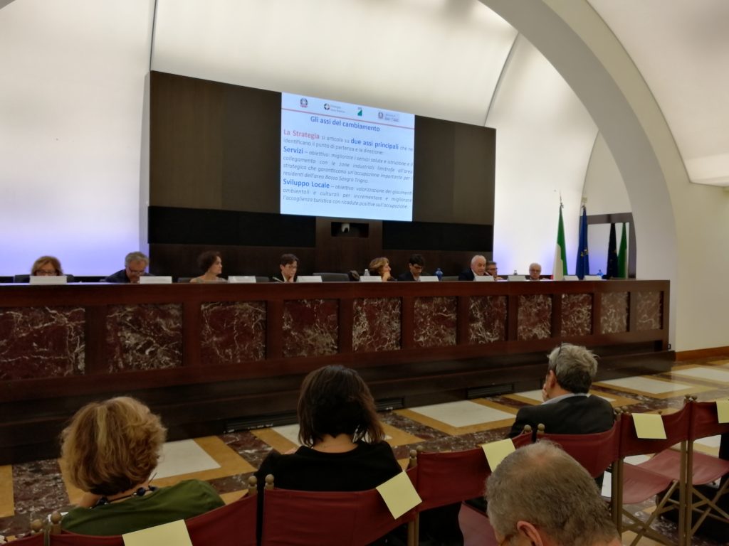 Antonio Tamburrino, referente dell'Area interna Basso Sangro Trigno, ha presentato la strategia in atto nel suo territorio, all'evento 