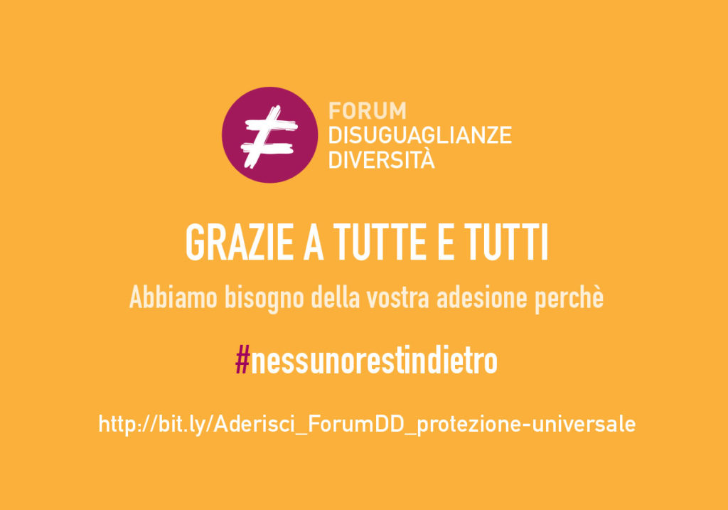 In tanti e tante hanno seguito il confronto in streaming “Disuguaglianze nell’epoca delle crisi. Un anno di vita e più utili che mai: le nostre 15 proposte”. Per chi l'ha perso è possibile rivedere il video.