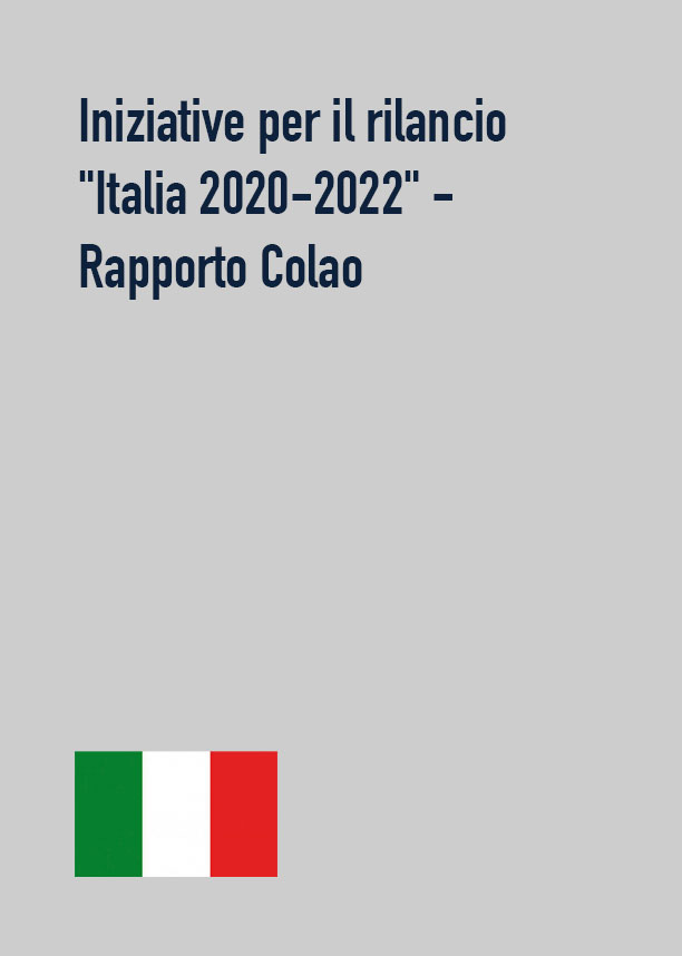 Iniziative per il rilancio "Italia 2020-2022" - Rapporto Colao