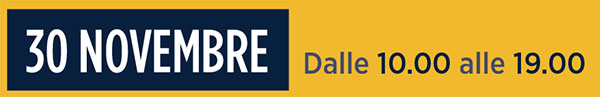 30 novembre 2020 dalle 10 alle 19