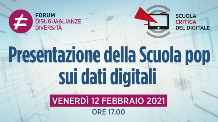 Scuola pop sui dati digitali