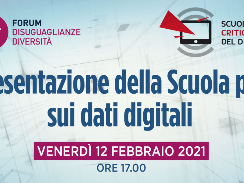 Scuola pop sui dati digitali