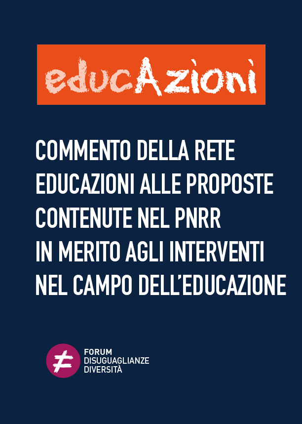 Commento della rete EducAzioni alle proposte contenute nel PNRR in merito agli interventi nel campo dell’educazione