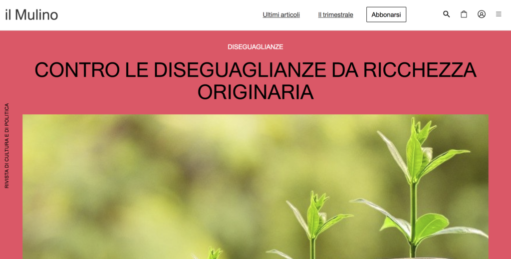 L’istruzione è largamente considerata centrale ai fini dell’uguaglianza di opportunità, ma per la realizzazione delle opportunità individuali conta anche la ricchezza finanziaria, personale e familiare