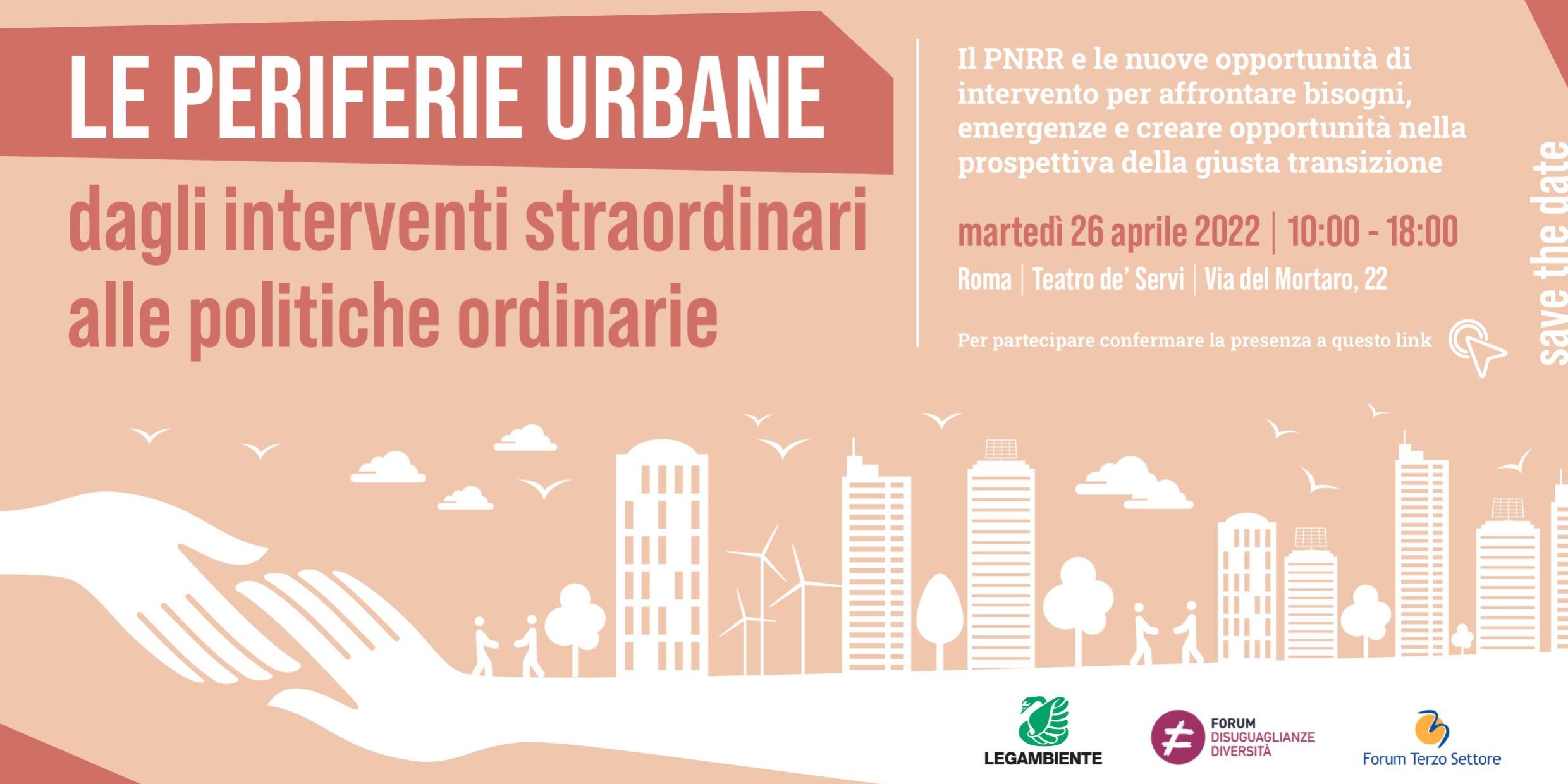 26-04_SAVE-THE-DATE Le periferie urbane. Dagli interventi straordinari alle politiche ordinarie
