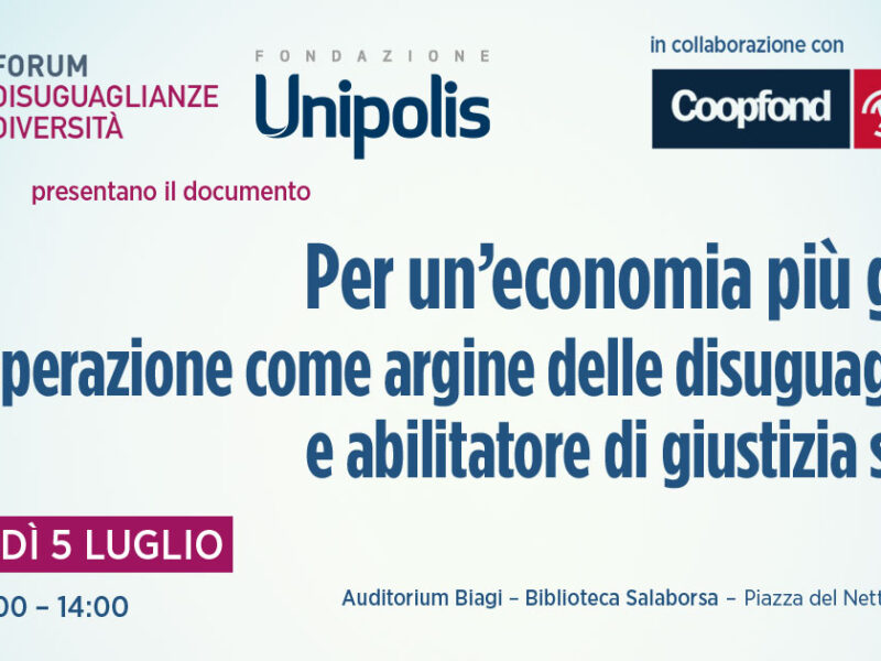 Per un’economia più giusta. Appuntamento a Bologna il 5 luglio