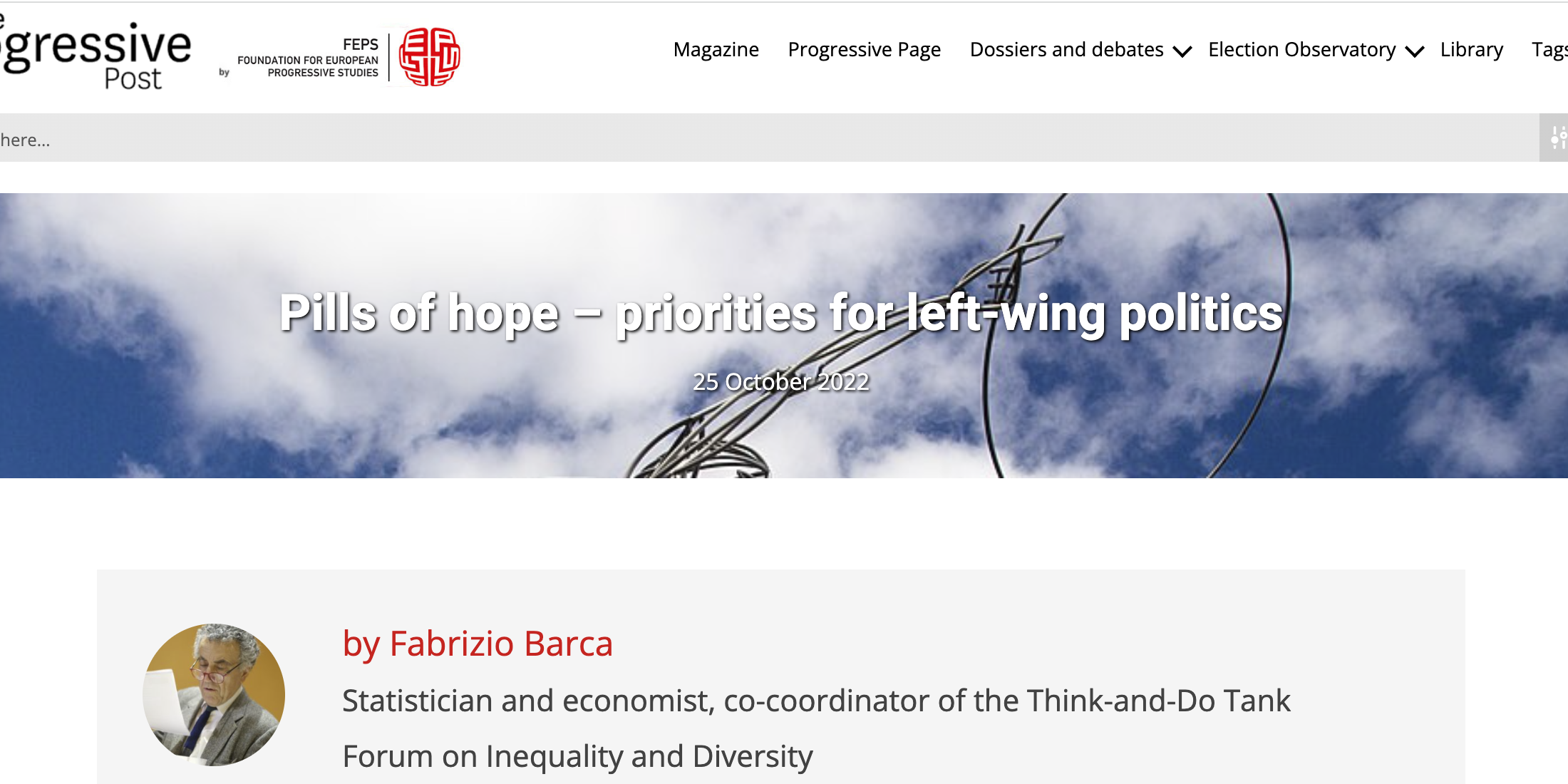 Building a permanent science-driven public infrastructure that would perform both biomedical research and development, with the mission to deliver affordable medical innovation to everyone: a detailed proposal, originally born within the ForumDD and today supported by a wide range of very high-level scientists and civic organisations all over Europe, was discussed and taken very seriously on 28 September in the European Parliament at the request of the Science and Technology Assessment Panel