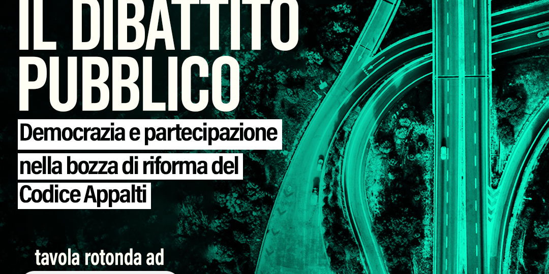 Tutelare il dibattito pubblico: evento online il 5 dicembre aperto alla cittadinanza
