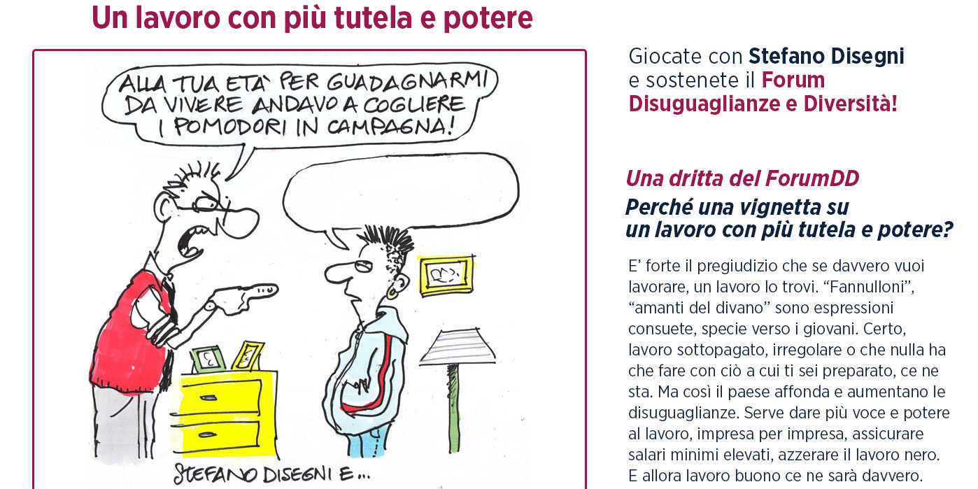 Come contribuire? Dona e invia la tua battuta (terza vignetta)