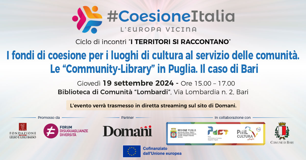 coesione italia bari