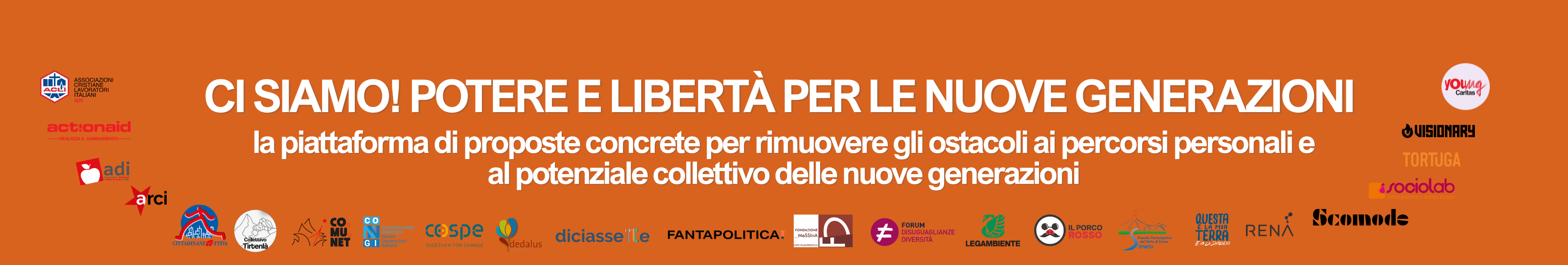 banner tentativo giovani (3690 x 624 px) (1) Ci siamo! Potere e libertà per le nuove generazioni